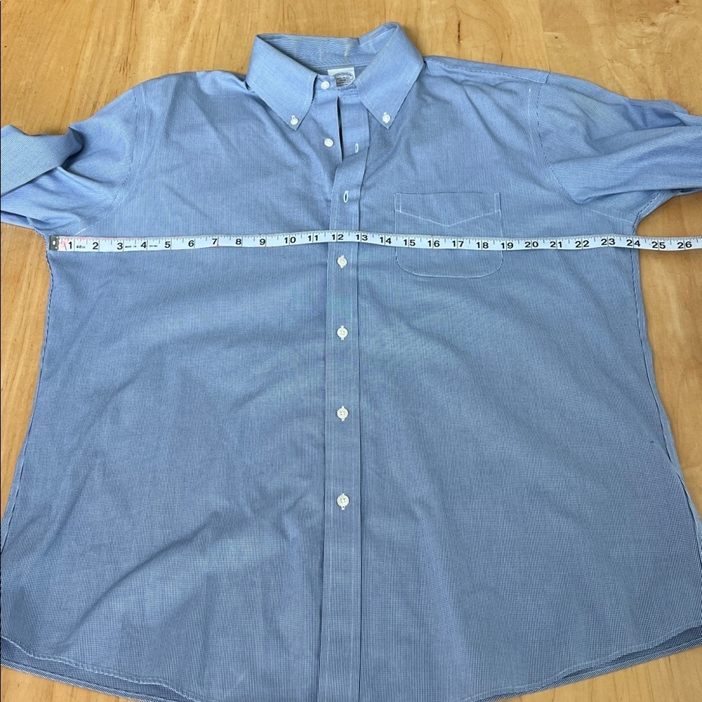 Brooks Brothers Light Blue Casual Button-Down Shirt - Picture 3 of 4